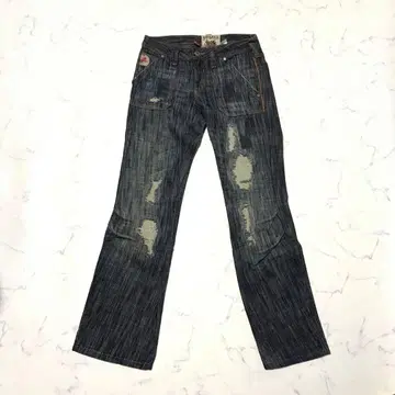 Y2K grunge design slim flare jeans 00s