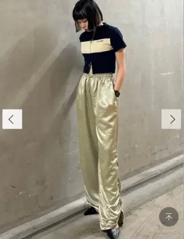 EMODA 택 포함 미사용 새상품 새틴 팬츠