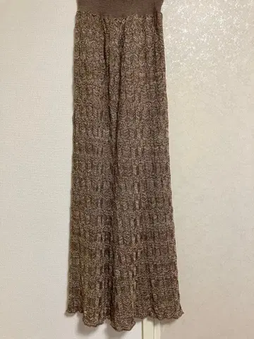 TODAYFUL 브라운 뜨개질 롱 스커트