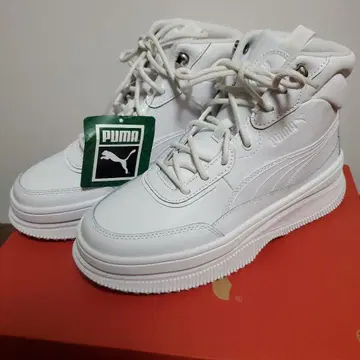 [새상품] PUMA MAYRA 푸마 마이라 23cm 화이트 통굽 스니커즈