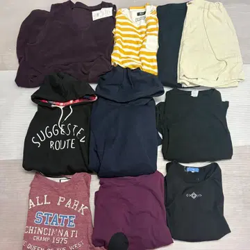 여성용 L 사이즈 이상 묶음 판매 후드티, 셔츠, 원피스, 팬츠