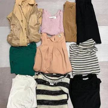 여성용 M 사이즈 묶음 판매 원피스 아우터 니트 팬츠 스커트