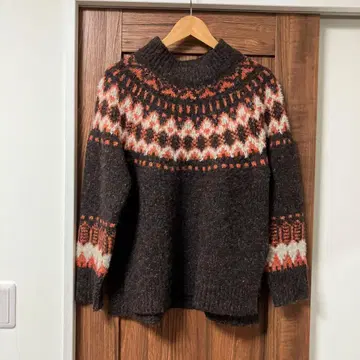 FREAKS STORE 페어아일 패턴 하이넥 스웨터