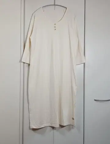 나유타 오가닉 코튼 릴랙스 8분 소매 룸웨어 L 일본제