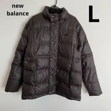 뉴발란스 남성용 다운 자켓 브라운 L 심플 페더
