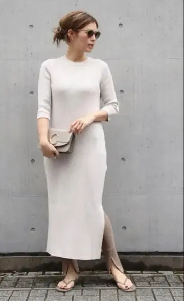 Deuxieme Classe 두지엠 클라세 실크 리브 원피스