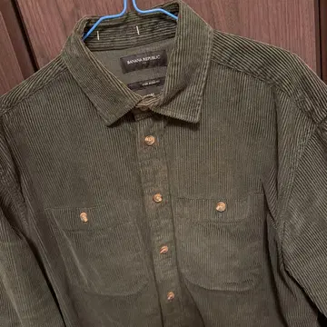 BANANA REPUBLIC 코듀로이 셔츠 올리브 그린