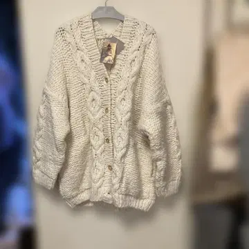 사만사 모스모스 *페루 니트 케이블 가디건* 오프