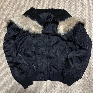 military type N2B flight jacket black