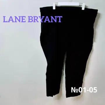 LANE BRYANT 블랙 캐주얼 팬츠 허리밴딩 블랙