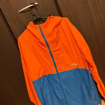 The North Face 나일론 자켓 오렌지/블루