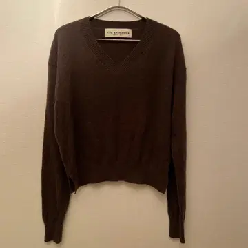 THE SHINZONE 다크 브라운 캐시미어 니트