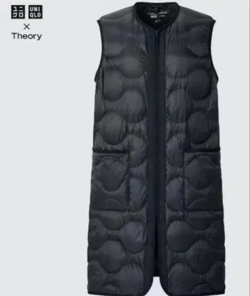 UNIQLO x Theory 울트라 라이트 다운 롱 베스트 XXL