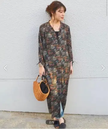 새상품 SHIPS 리버티 프린트 겉옷 원피스