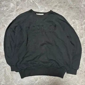 LASTICA 블랙 크루넥 트레이닝복