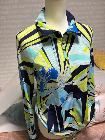 레오나르 블루종 더블 지퍼 새상품급 38