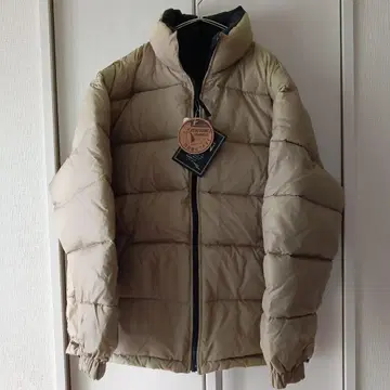 하자품 택 포함 새상품 미사용 리버서블 페더 다운 L 블랙