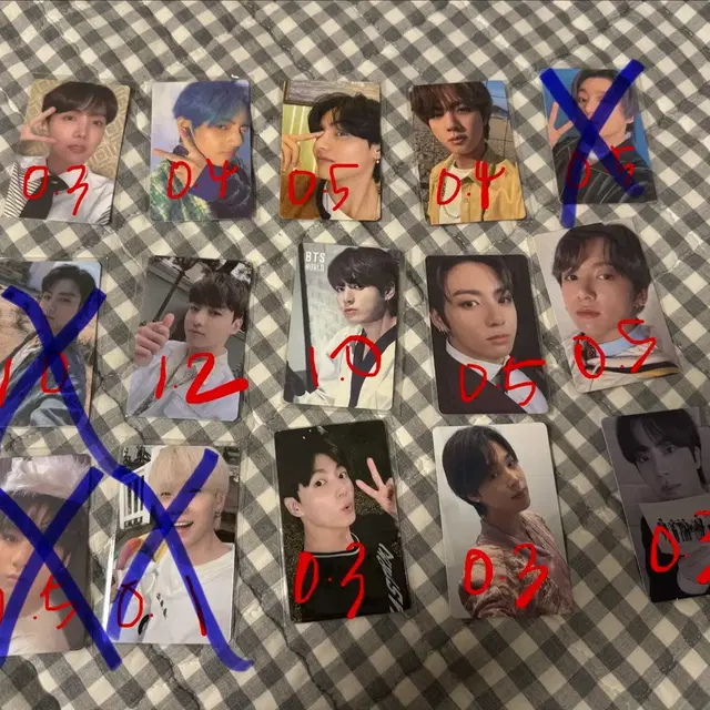 방탄소년단 포카 판매 BTS 정국 지민 뷔 진 슈가 알엠 제이홉