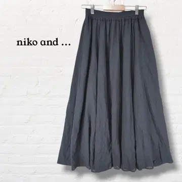니코앤드 롱 스커트 [ F ] 블랙