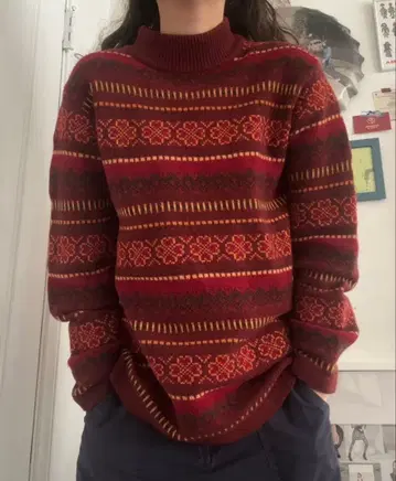 DAMART 터틀넥 니트