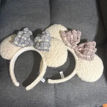 미키 모양 귀 달린 머리띠 2개 세트