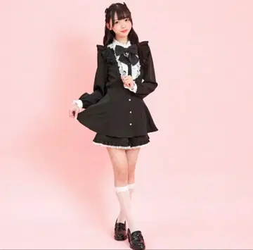 secrethoney 액세서리 리본 레이스 프릴 셋업