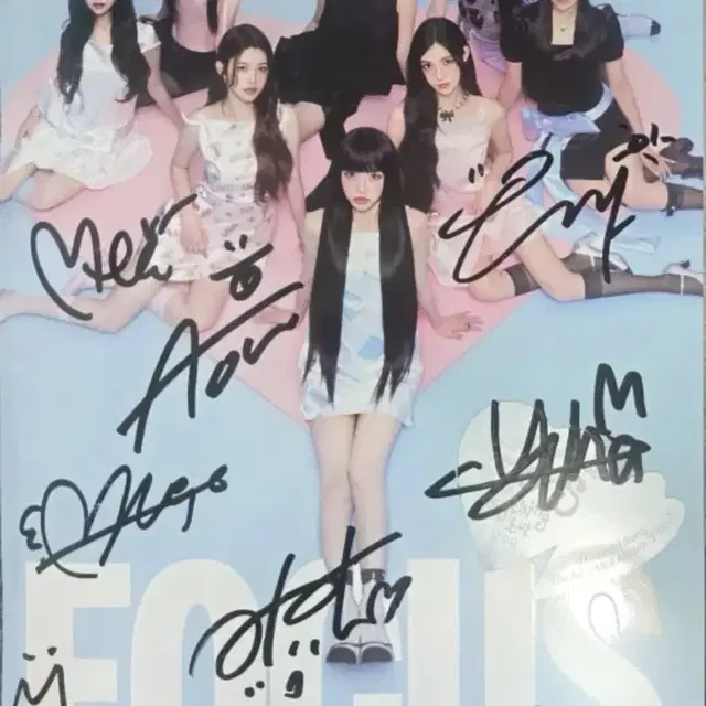 [비매] 하츠투하트 FOCUS 친필 사인 앨범