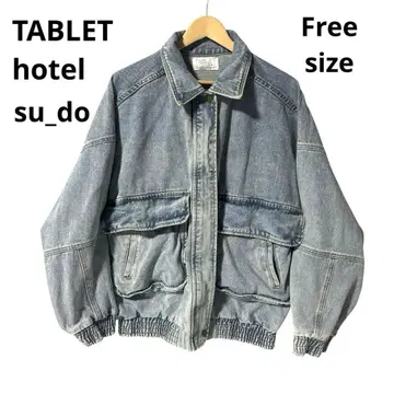 sudo TABLET hotel 오버 사이즈 데님 자켓 블루종