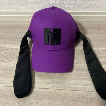 도쿄 디즈니 리조트 맥스 구피 보라색 캡 모자