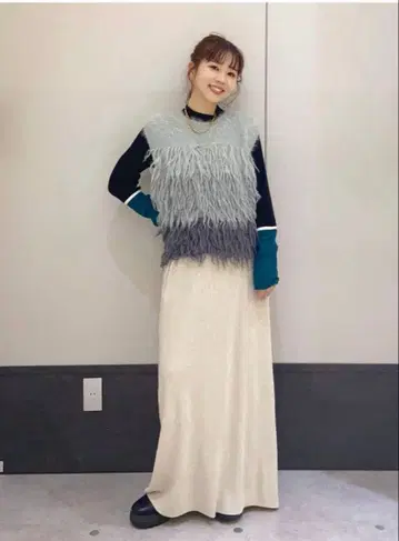 렙심 아이보리-08 베이지 타이트 스커트