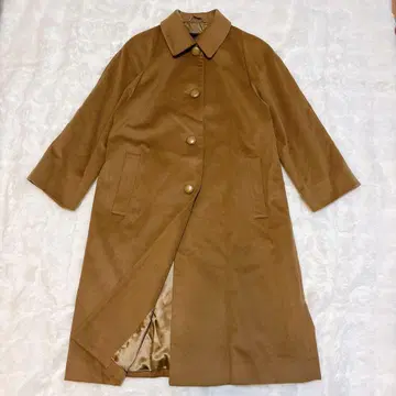 [일본제] Carat 캐시미어 울 고급 롱 코트 스텐카라 코트