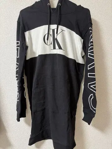 [ Calvin Klein ] 후드 부착 후드티 원피스
