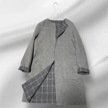 빅 사이즈! 월드사 더블 페이스/리버서블 코트 42