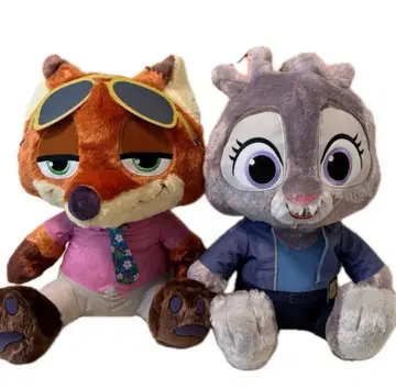 주토피아2 슈퍼 라지 봉제 인형 닉 주디 2종 세트 택 포함