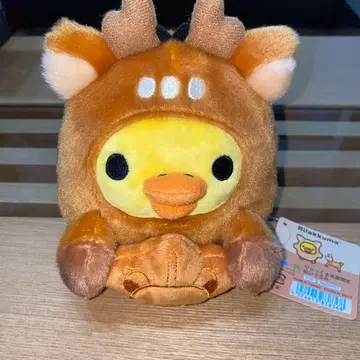 미야지마 리락쿠마 찻집 한정판 키이로이토리 봉제 인형