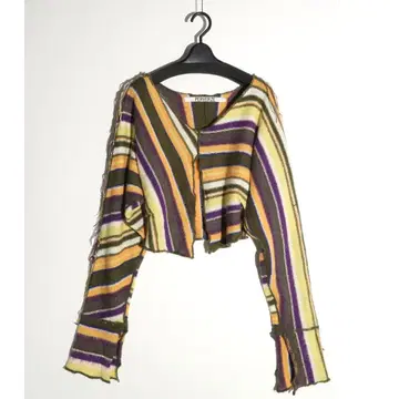 PERVERZE multi border knit sweater 니트