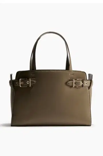 버클 디테일 토트백