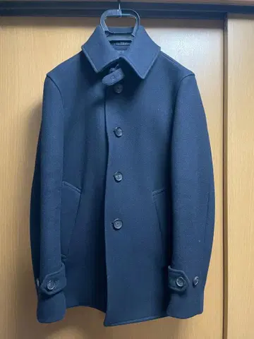 EDIFICE 스탠드 카라 멜톤 피코트 비즈니스 코트 에디피스