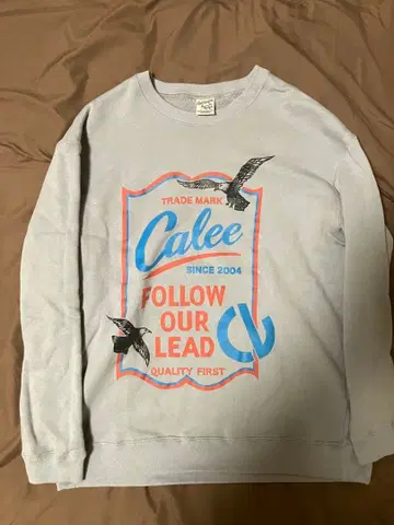 CALEE 칼리 맨투맨 트레이닝복 그레이 사이즈 L