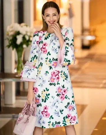 엠즈 그레이시 부케 프린트 드레스 원피스