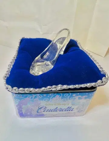 디즈니랜드 신데렐라 유리 구두 틴 케이스 내용물 없음