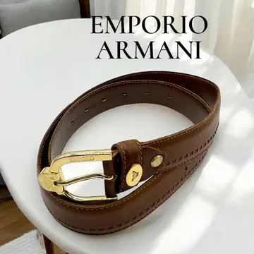 EMPORIO ARMANI 엠포리오 아르마니 벨트 브라운 가죽