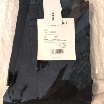 Shinzone SLIT JEANS 일본제 청바지 블랙 데님 새상품