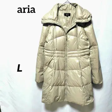 aria 베이지 다운 코트 사이즈 L