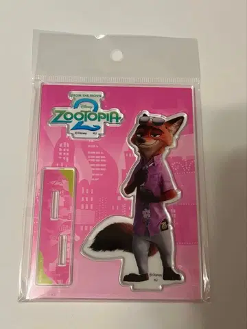 극장 한정판 주토피아2 아크릴 스탠드 닉 닉 와일드