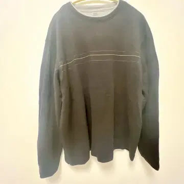 블랙 긴팔 트레이닝복/맨투맨 XL 사이즈 라인 디자인 심플한 디자인