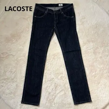 LACOSTE 다크 블루 슬림 핏 데님