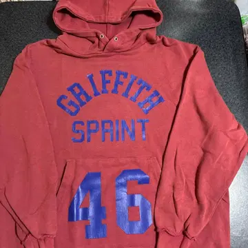 RODEO CROWNS 빈티지 가공 넘버링 무릎 기장 후드티 원피스