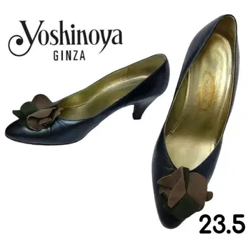 긴자 요시노야 yoshinoya GINZA 모티브 펌프스 코사지 그린