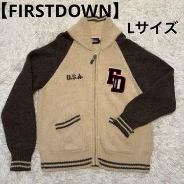 [ FIRSTDOWN ] 퍼스트다운 아우터 니트 카우친 L 사이즈